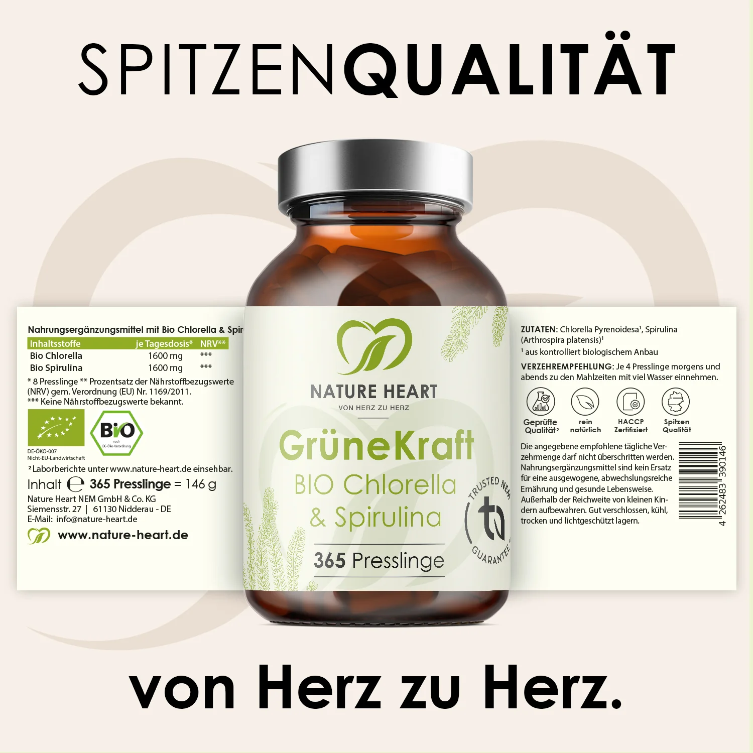 Grüne Kraft - Bio Chlorella & Spirulina - Image 3